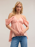 Top off-shoulder in cotone image number 3
