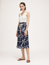 Tie dye midi skirt with rope belt image number 3