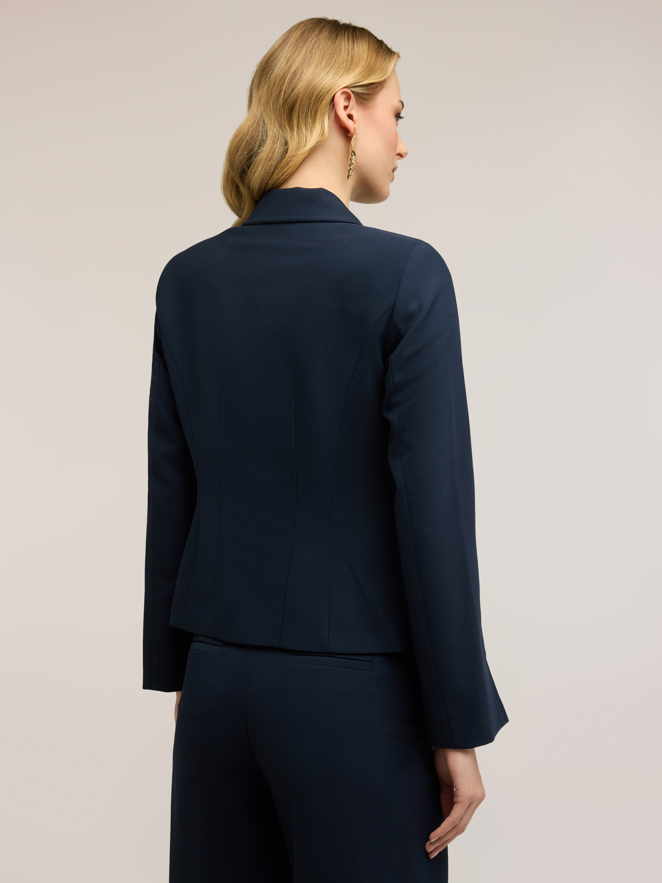 Blazer with slit at sleeve hem image number 1
