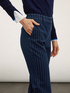 Pinstripe effect flare jeans image number 2