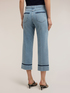 Cropped wide fit jeans with chain image number 1