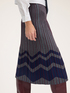 Plissierter Rock aus Strick mit Chevron-Muster image number 2