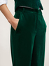 Smooth velvet palazzo trousers image number 3