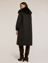 Manteau en laine m&eacute;lang&eacute;e avec col amovible image number 1