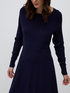 Cable pattern knit dress image number 2