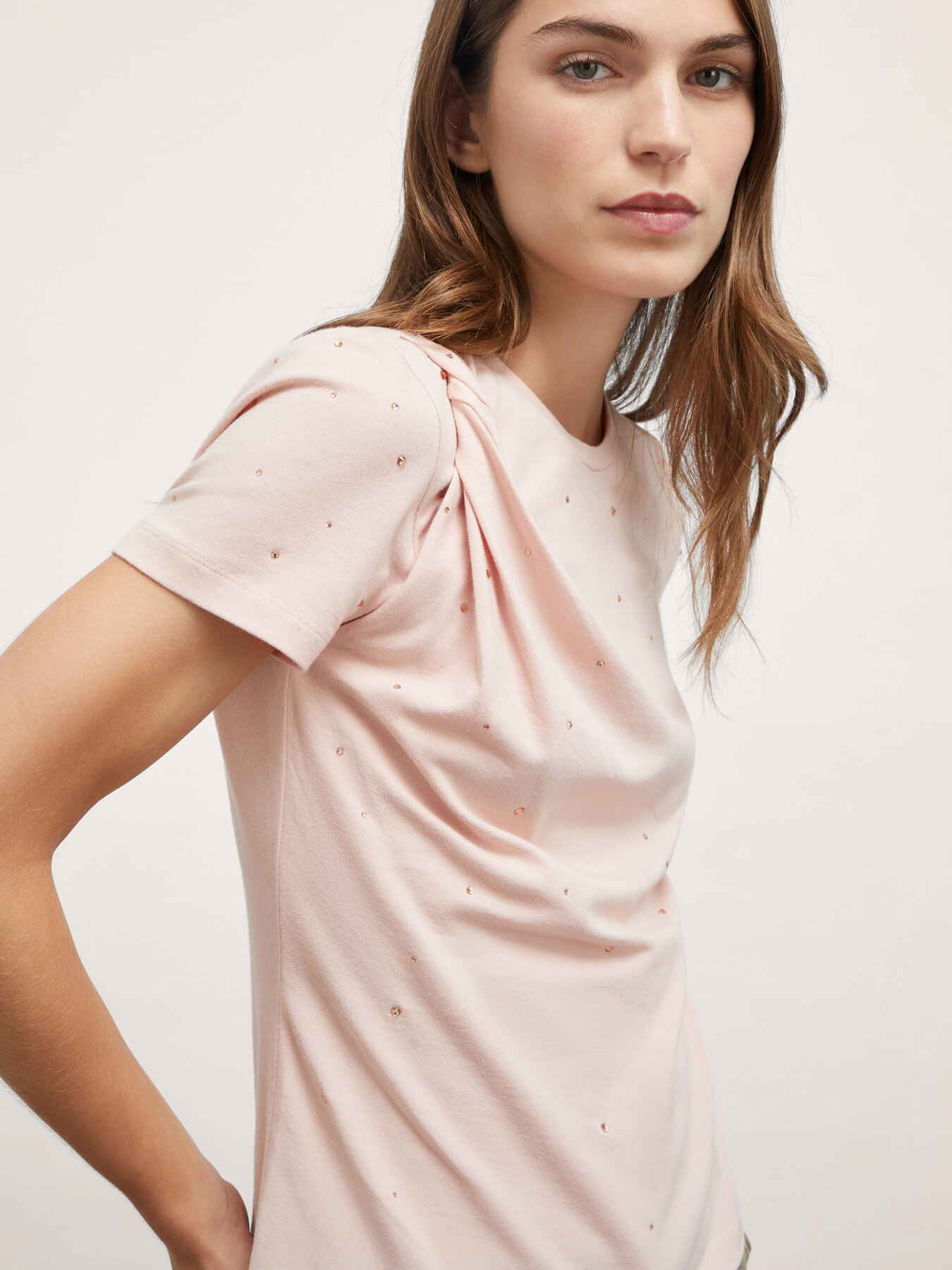 Full rhinestones T-shirt image number 2