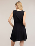 Ausgestelltes Kleid aus Viskose mit geflochtenem G&uuml;rtel image number 1