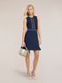 Flare dress in fine pleated knit image number 0