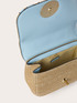 Raffia and striped crossbody bag image number 4