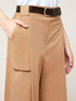 Pantalones de pierna ancha con pliegue image number 3