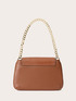 Borsa a tracolla con catena e tasca piatta image number 2