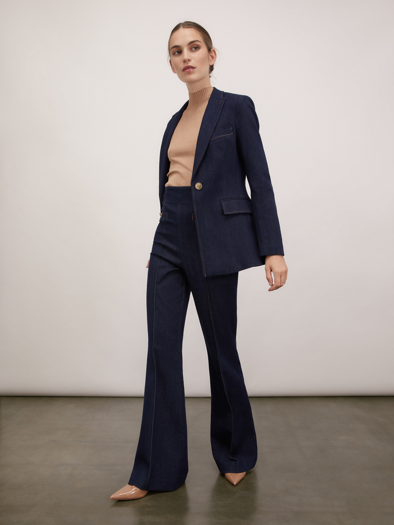 Denim blazer image number 4