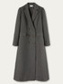 Long lurex cloth double-breasted coat image number 3