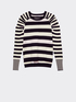 Maglia a righe con maniche arricciate image number 3