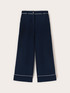 Cropped trousers with contrasting profiles image number 4