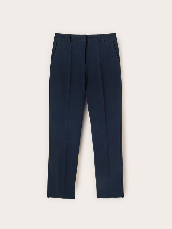 Pantalones regular de poliviscosa