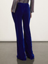 Smooth velvet palazzo trousers image number 1