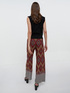 Wide-leg trousers with geometric pattern image number 1