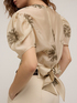 Embroidered blouse with puff sleeves image number 3