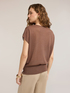 Fine viscose and lurex blend yarn sweater image number 1
