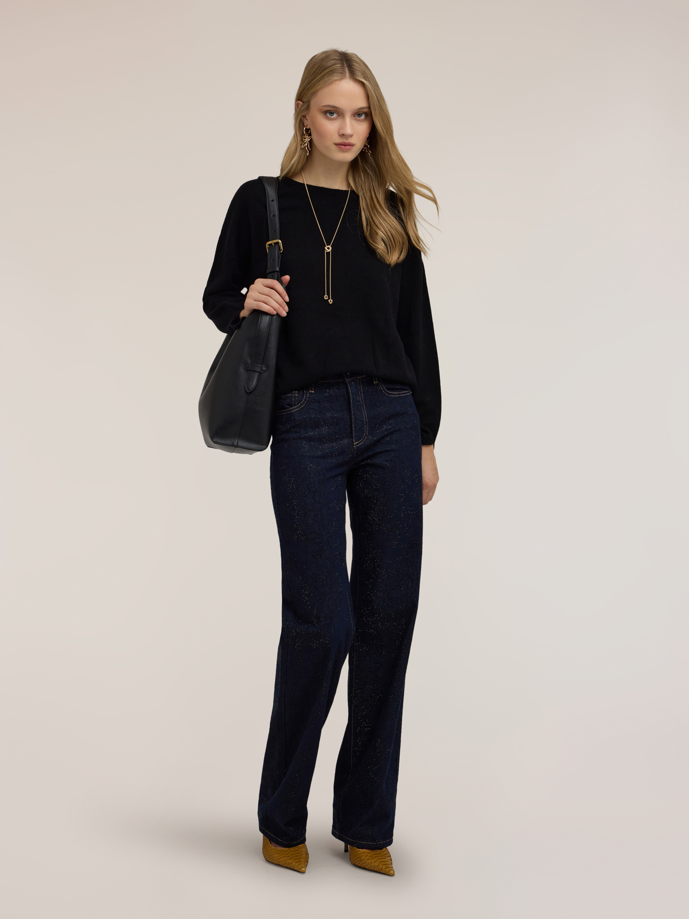 Wool boat-neck sweater image number 2