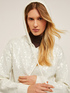 Full sequin wool blend knit sweatshirt image number 3