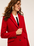 Single-breasted wool blend cloth coat image number 0