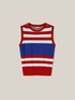 Striped knit waistcoat image number 3