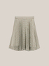 Geometric print pleated skirt image number 3