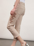 Cotton trousers with side embroidery image number 3