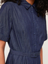 Rochie-cămașă din denim image number 1