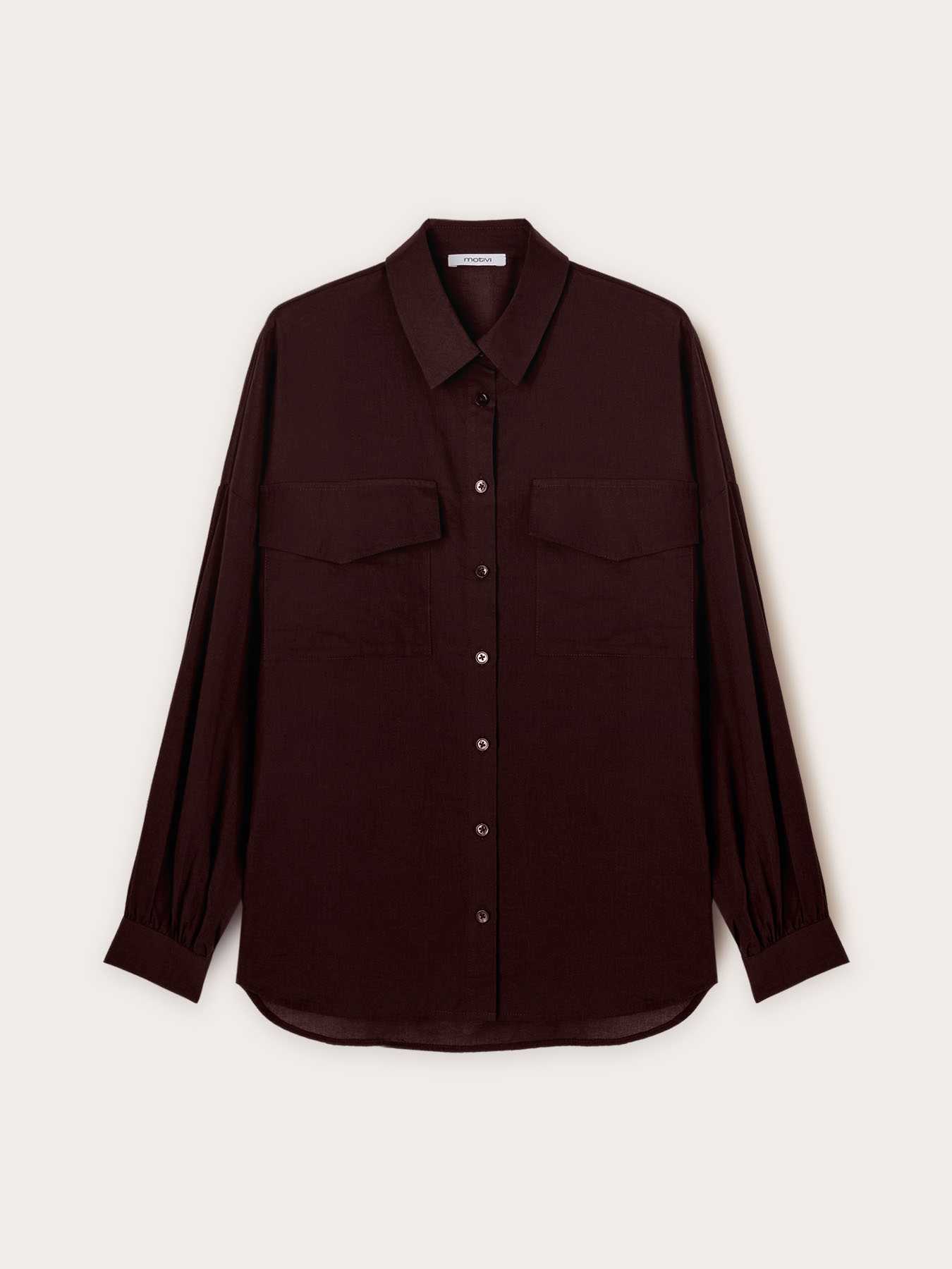 Chemise oversize avec poches image number 4