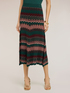 Chevron pattern knit skirt image number 0