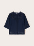 Georgette blouse with ajour&eacute; embroidery image number 4