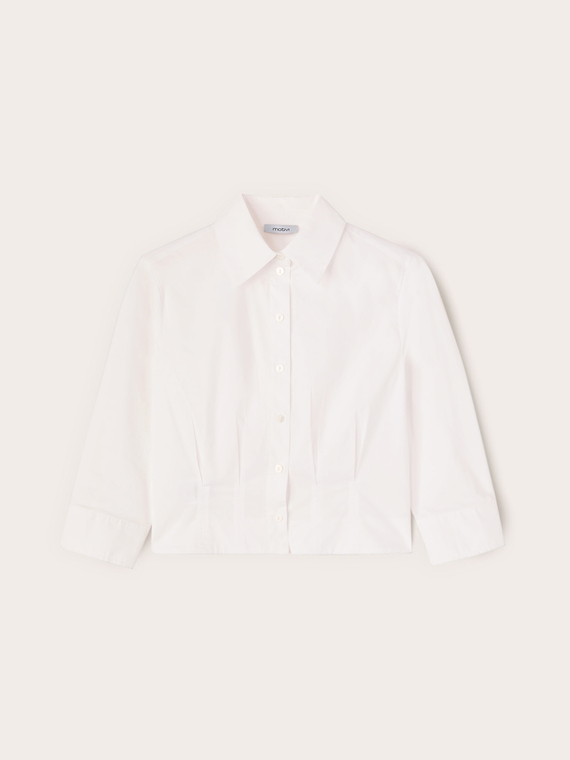 Boxy poplin shirt