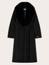 Belted coat in wool-blend double fabric image number 4