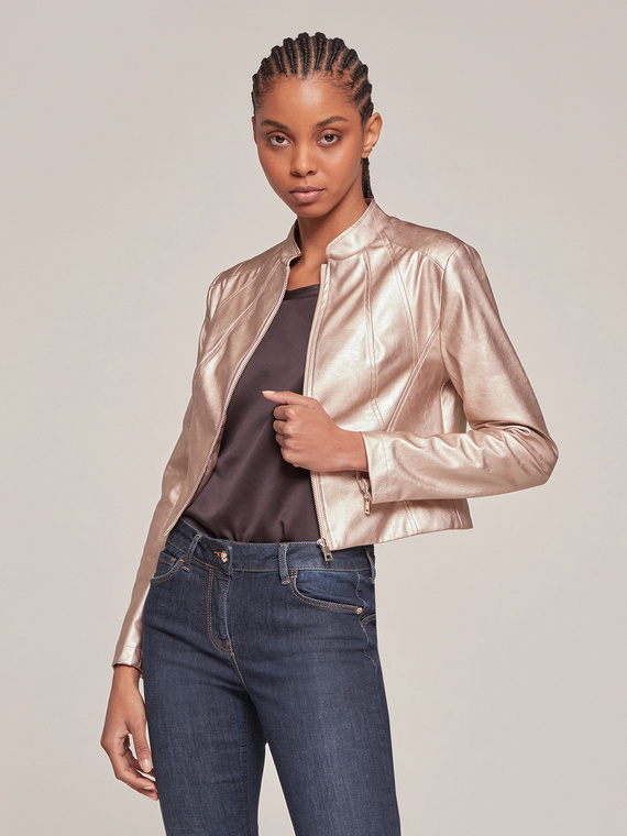 Motivi Giubbotto effetto pelle laminata Donna