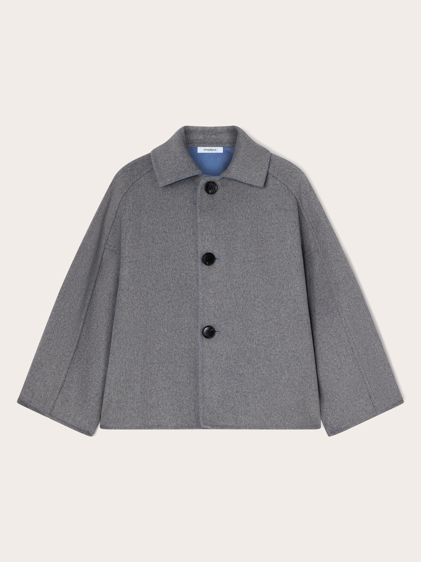 Cappotto reversibile in double misto lana image number 5