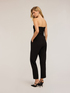 Long jumpsuit with draped bustier image number 1