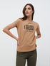 T-shirt boxy con stampa lettering image number 0