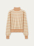 Striped turtleneck sweater image number 3