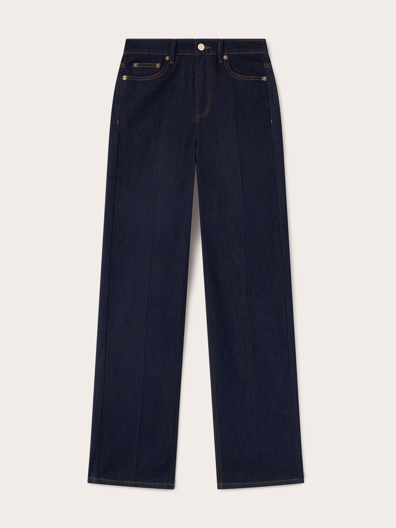 Weite Jeans mit hoher Taille image number 4
