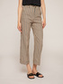 Cropped striped trousers image number 2