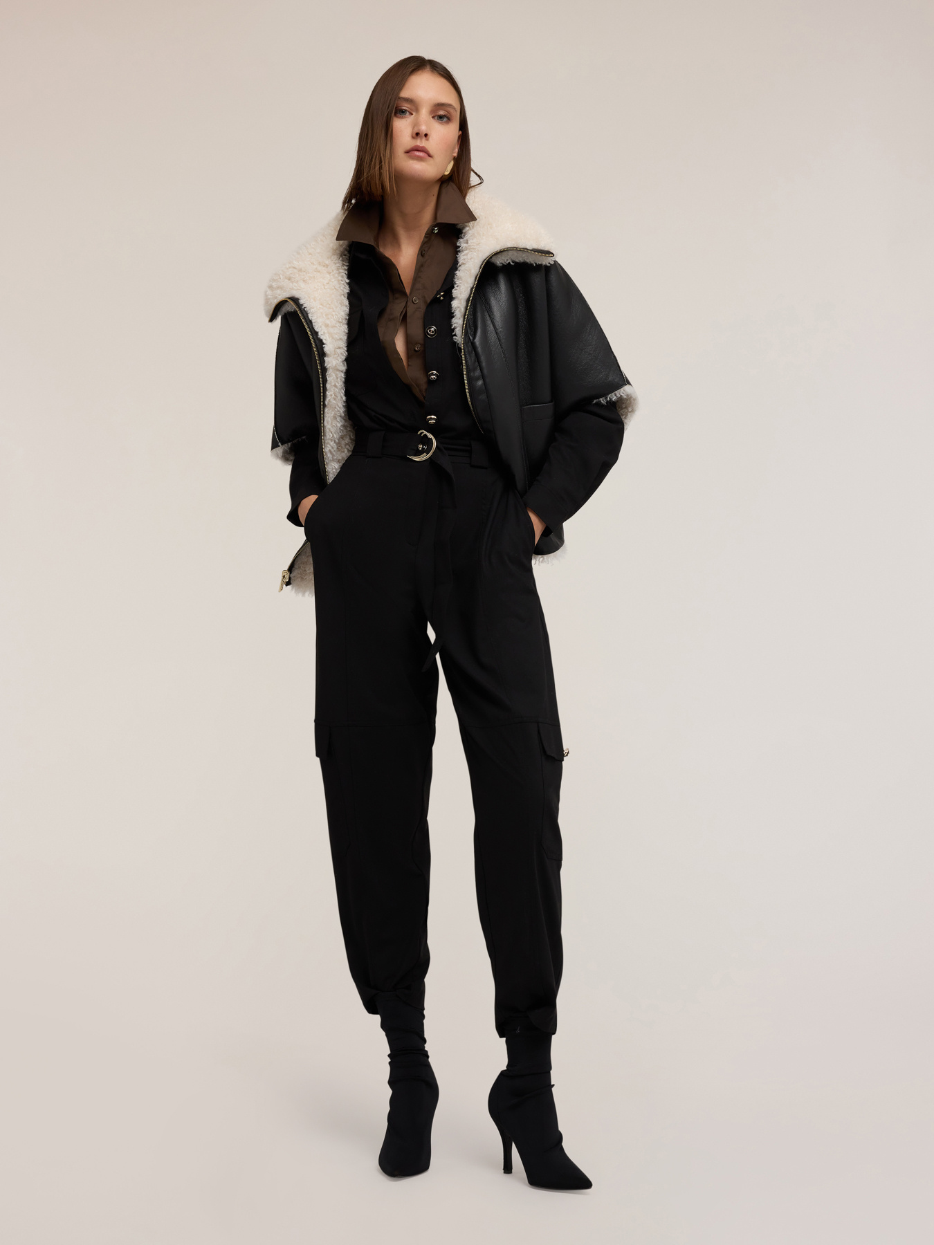 Tuta lunga in flanella misto lana image number 4