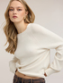 Crew neck sweater in viscose blend image number 3