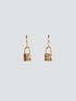 Earrings with lock pendant image number 1
