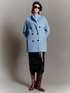 Double-breasted double cloth coat image number 1