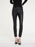 Five-pocket faux leather trousers image number 2