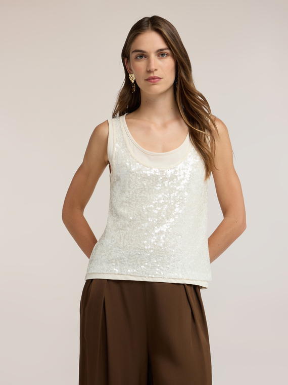 Top full paillettes