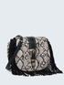 Shoulder bag with python-print fringes image number 1